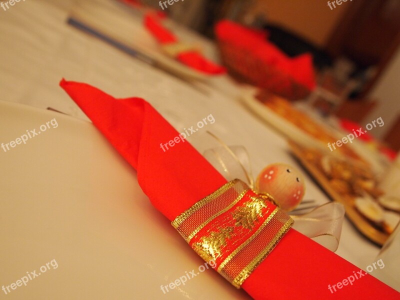 Napkin Decoration Napkin Ring Christmas Christmas Dinner