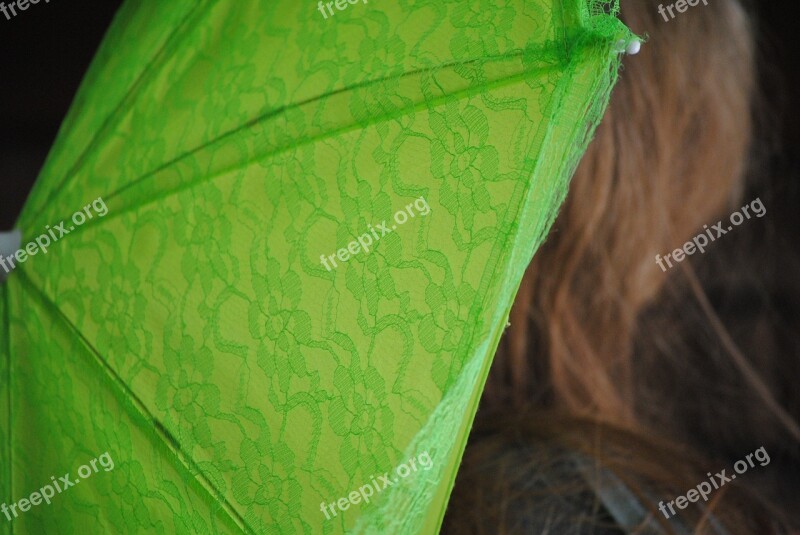 Parasol Green Umbrella Nature Travel