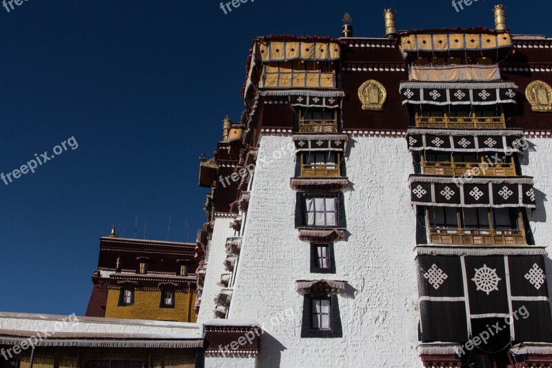 China Tibet Monastery Tibetan Lhasa