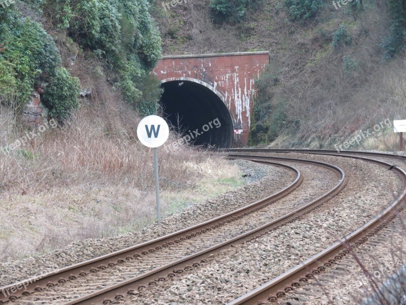 Railway Tunnel Railroad Line Rail