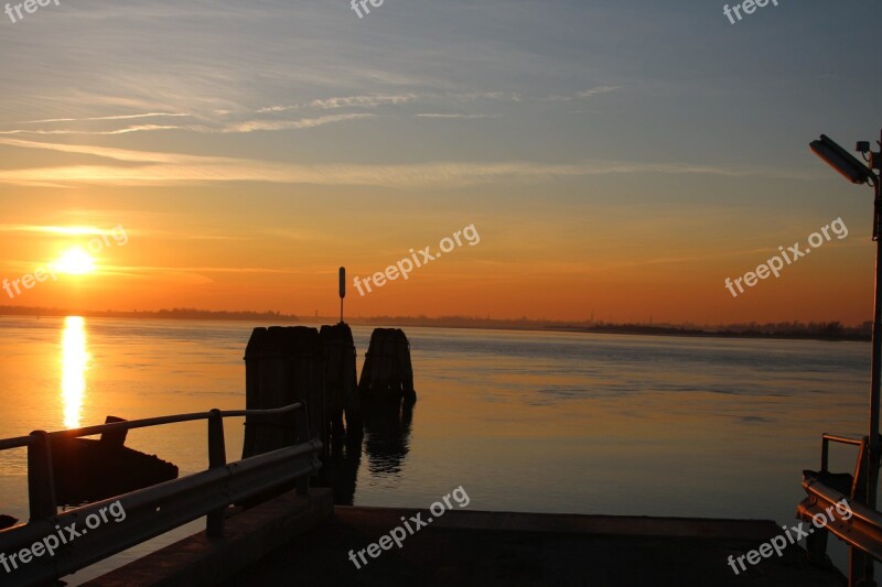 Venice Lagoon Italy Venezia Sun