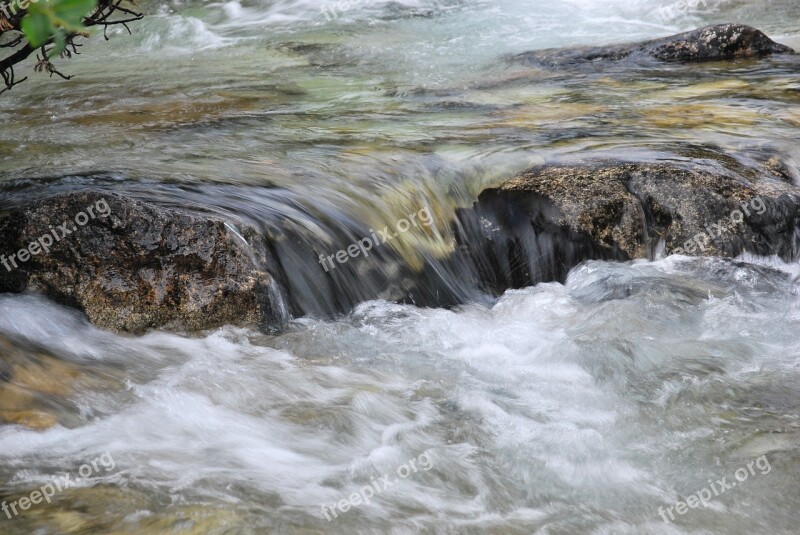 Water River Torrent Cascade Free Photos