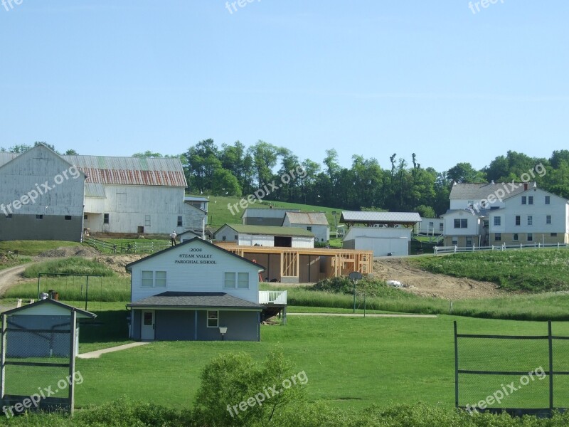 Amish Houses Rural Country Holmes