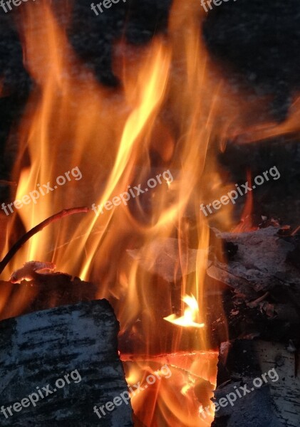 Fire Flame Wood Border Free Photos