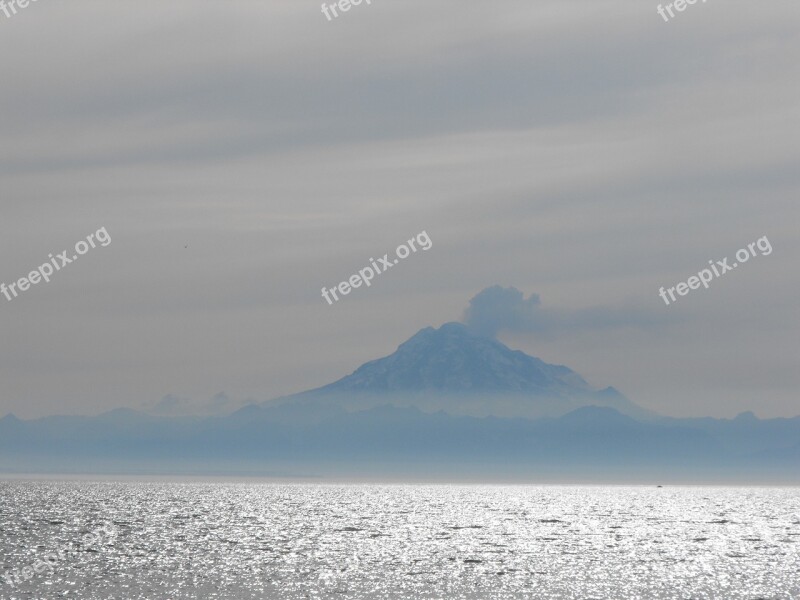 Alaska Sea Mountain Nature Water