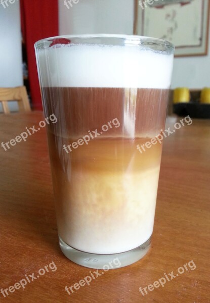 Coffee Café Au Lait Latte Macchiato Milchschaum Free Photos