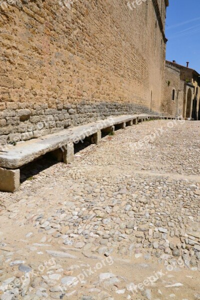 Bench Pierre Church Monument Malaucène