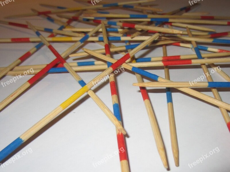 Mikado Bars Pattern Mess Wooden Sticks