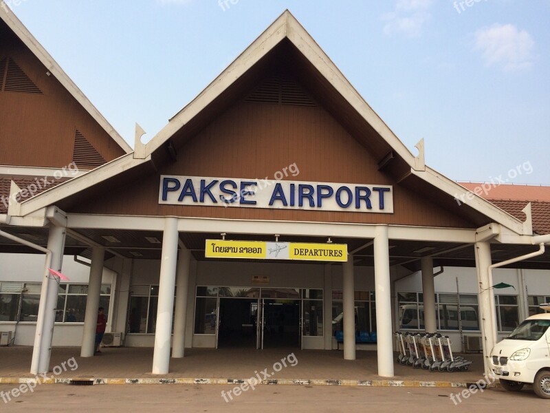 Foreign Countries Laos Pakse Pakse Airport Local Airport