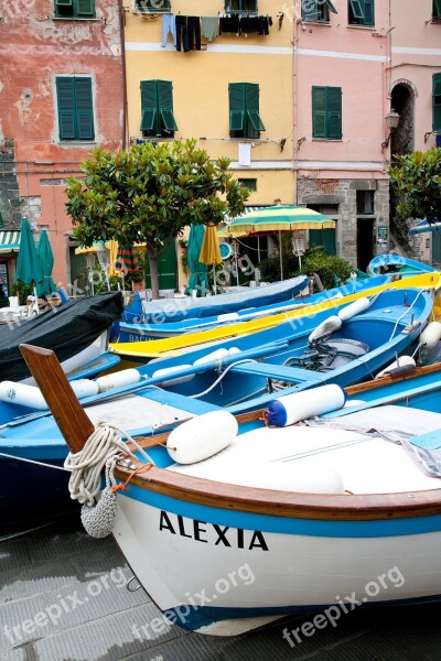 Boats Italy Liguria Sea Mediterranean