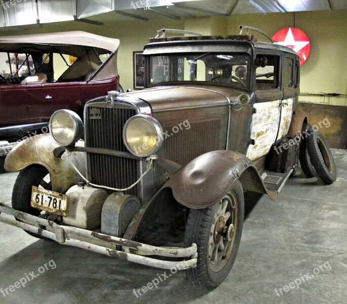 Antique Car Unrestored Museum Canada Free Photos