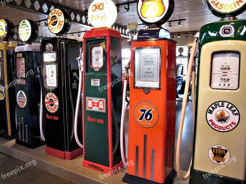 Antique Gasoline Pumps Petrol Museum Canada Free Photos