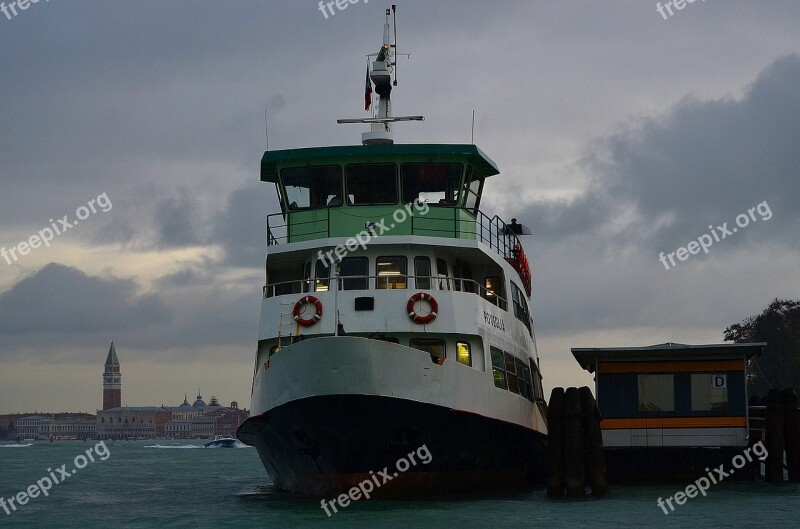 Venice Italy Channel River Tram River