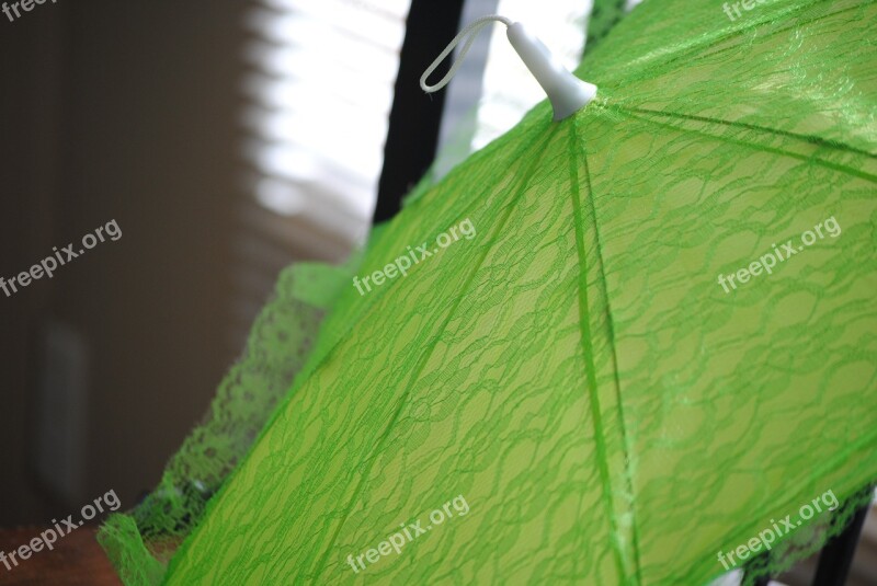 Parasol Green Umbrella Season Holiday