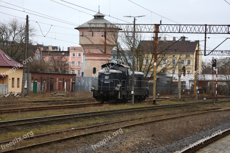 The Old Steam Locomotive Railway Station Old Train Nowa Sól Poland Railway