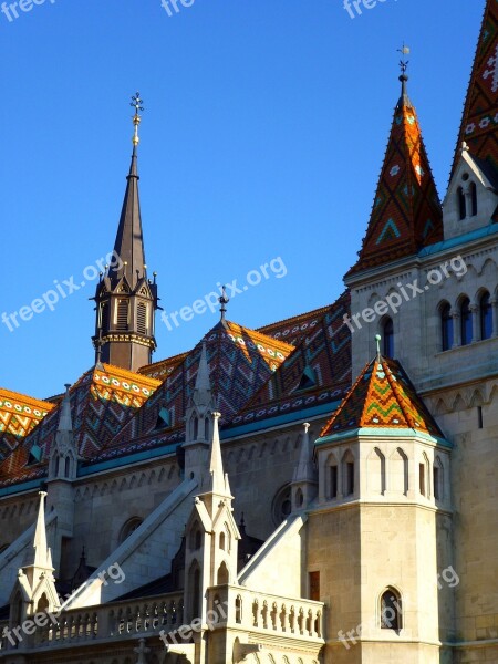 Budapest Buda Castle Area Church Of Our Lady Church