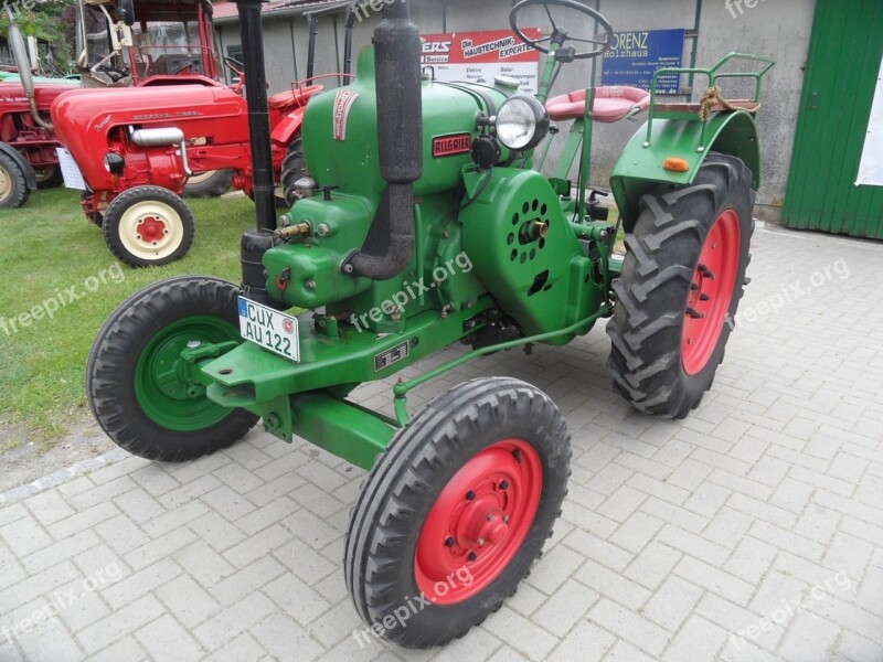 Tractor Oldtimer Allgaier Tug Free Photos