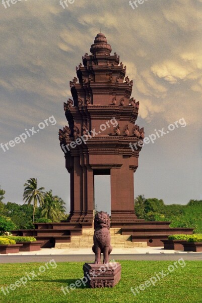 Monument Cambodia Asia Khmer Landmark