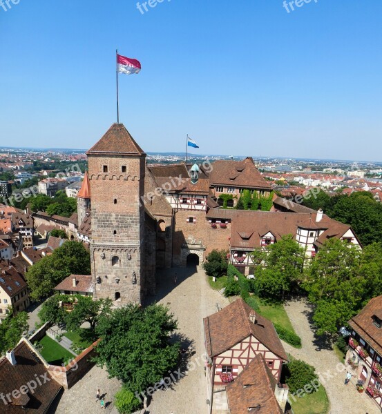 Nuremberg Castle Imperial Castle Middle Ages Panorama