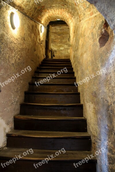 Tower Stairs Wooden Stairs Rise Gradually