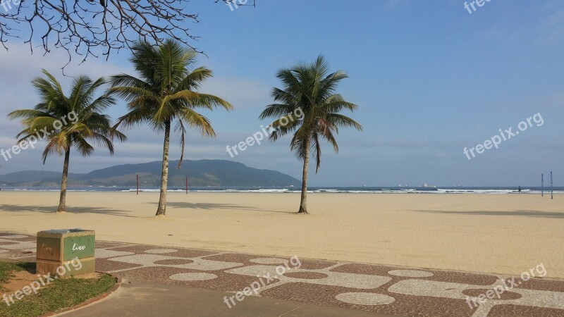 City Santos São Paulo Neighborhood Embaré Beach