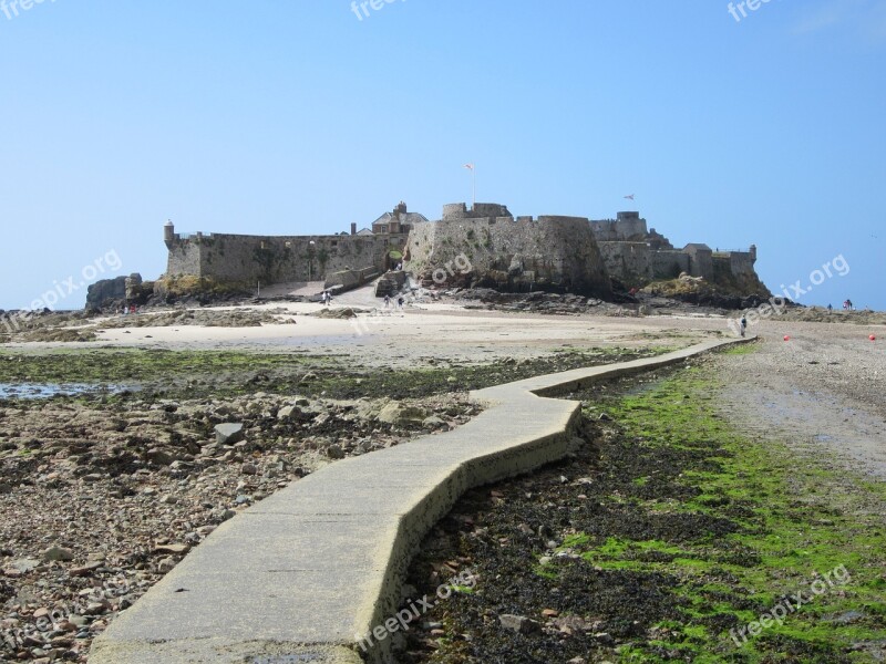 Jersey Ebb Island Coast England