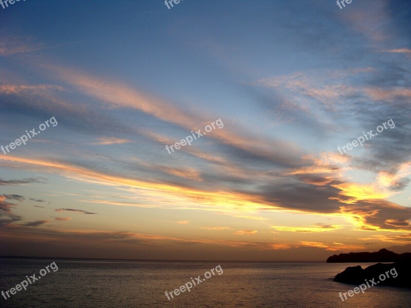 Nature Landscape Coast Sunset Iberian Southeast