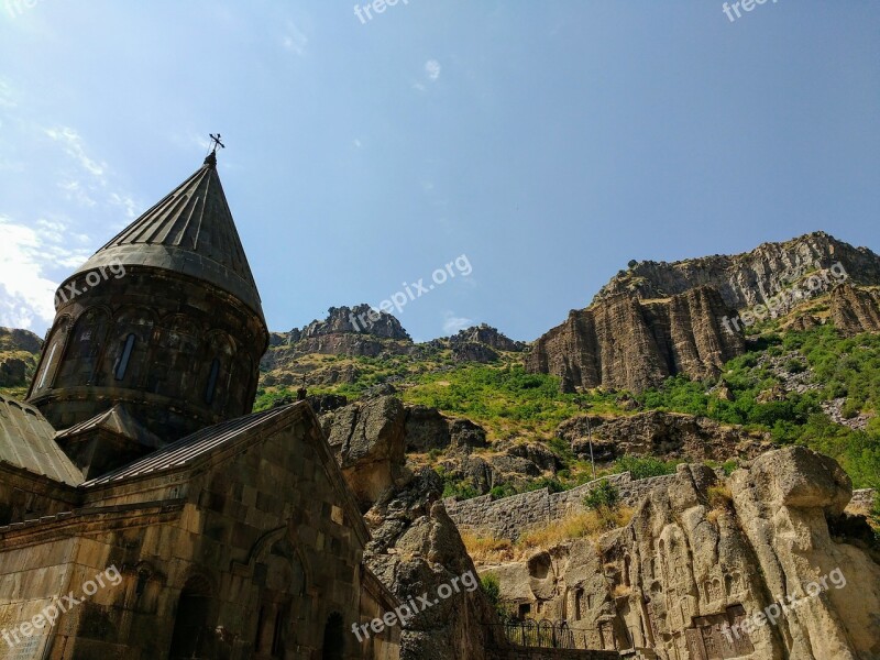 Armenia The Monastery Of Geghard Unesco Was Founded In The 4th Century Monastery