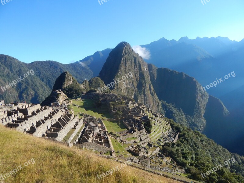 Machu Picchu Andes Peru Inca Mountain