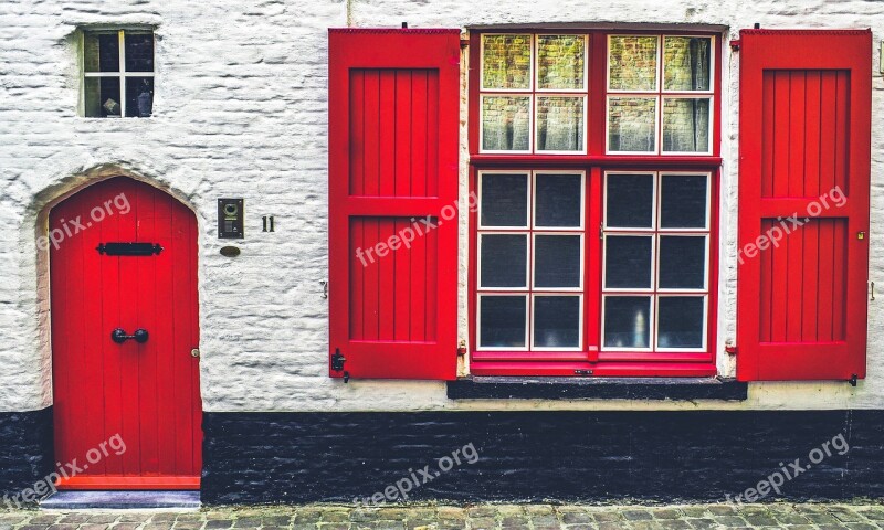 Facade House Old Architecture Door