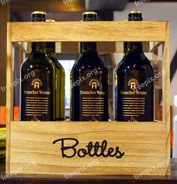 Wine Wine Box Wood Drink Wine Bottles