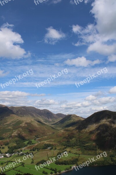 Mountains Beautiful Sky Landscape Hiking Hills