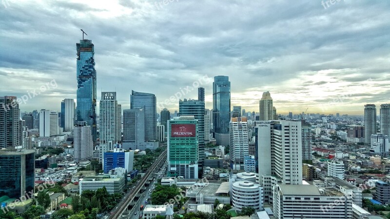 South East Asia Thailand City Skyline Lopezpomares Free Photos