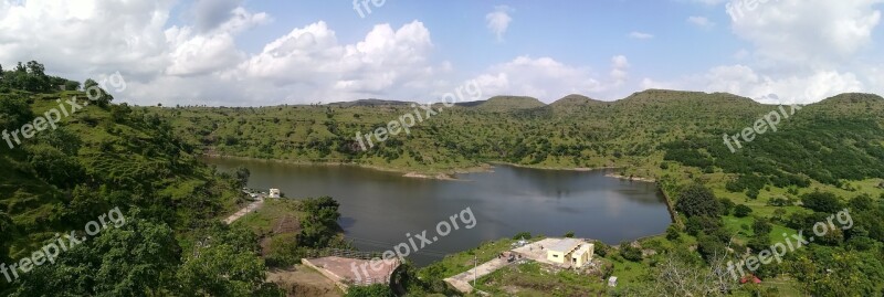 The Lake Natural View Point Beauty Of Nature Lake Sky