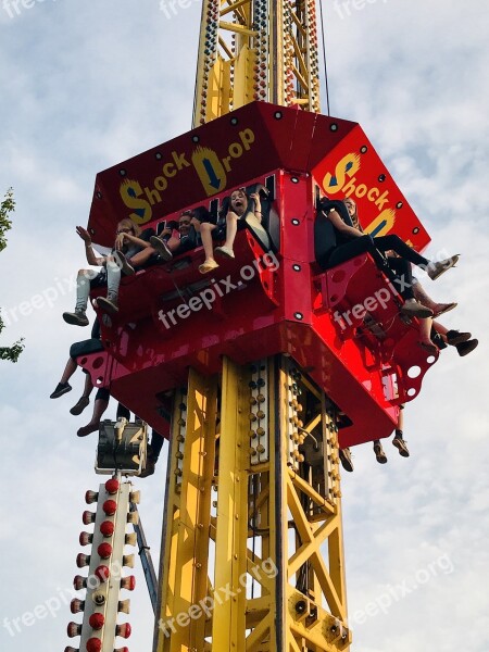 Shock Drop Rides Fun Carnival Ride