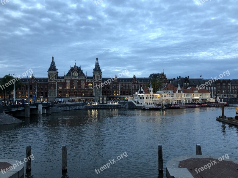 Amsterdam Central Train Station Holland