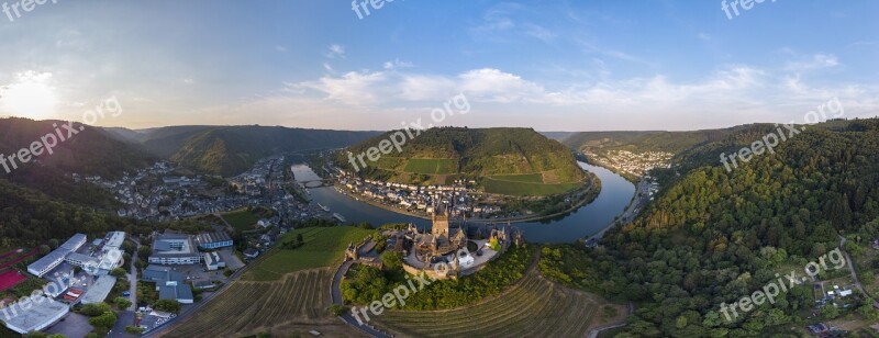 Cochem Panorama Mosel Castle Imperial Castle