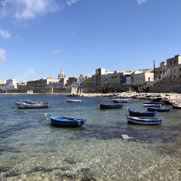 Trapani Port Sicily Sea Water