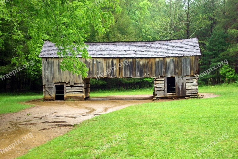 Cades Cove Cantilever Barn Great Smoky Mountains National Park Forest Park