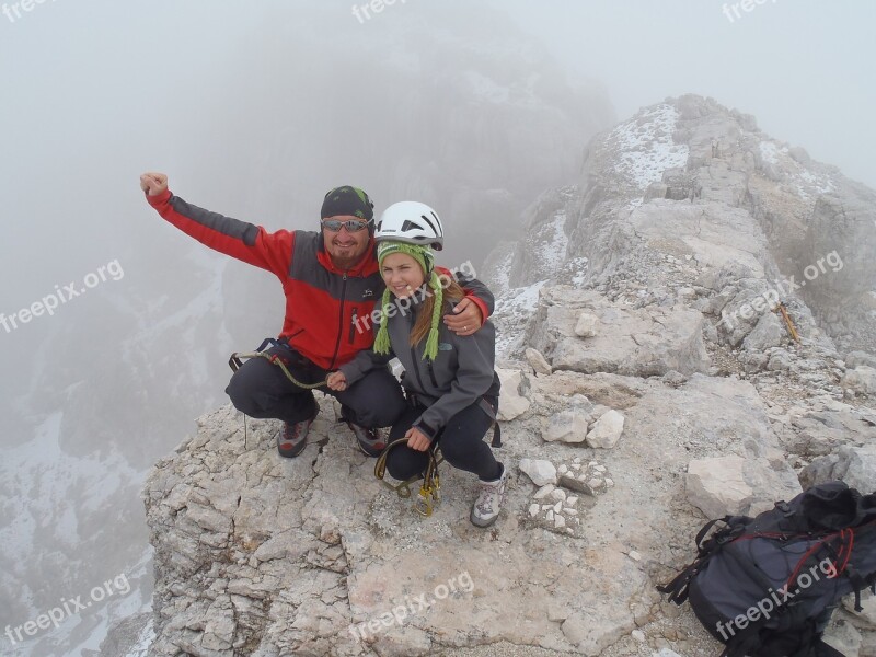 Mountain Father Family Daughter Free Photos