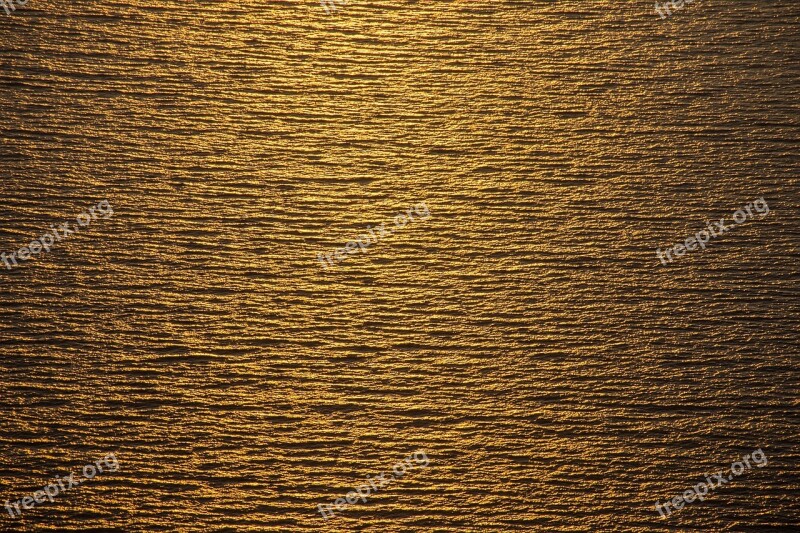 Sea Gold Texture Twilight Summer