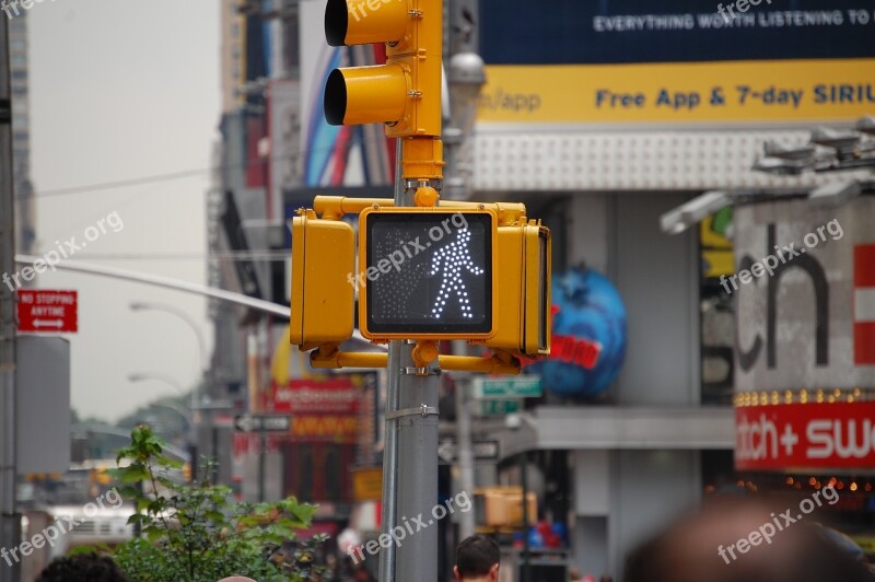 Crosswalk New York City Nyc People