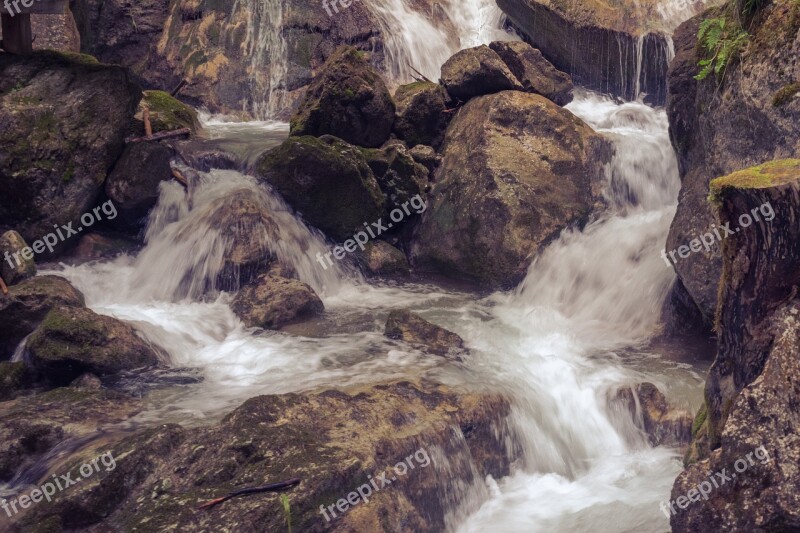 Waterfall Landscape River Water Nature