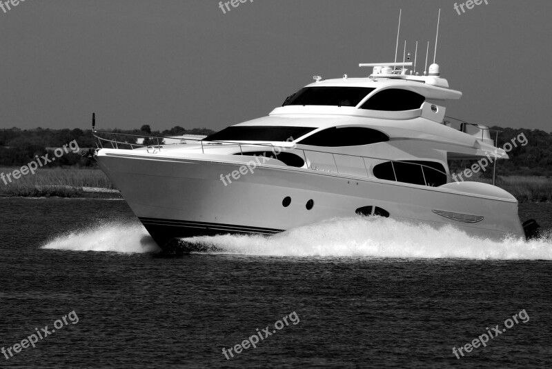 Luxury Yacht River Water Cruising Boat