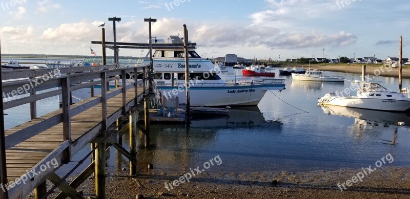 Harbor Boat Dock Water New England