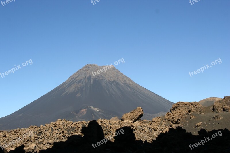 Cape Verde Africa Nature Landscape Mountain