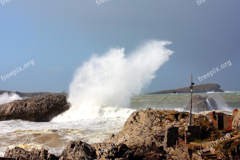 Waves Sea Water Side Ocean