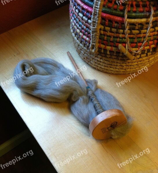 Spindle Wool Knitting Crafting Free Photos