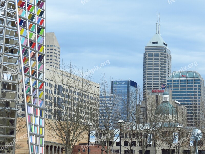 Indy Indianapolis Skyline Free Photos