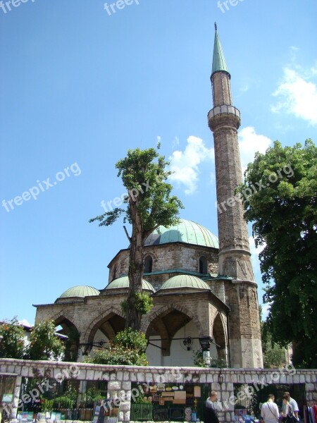 Sarajevo Mosque Minaret Architecture Bosnia